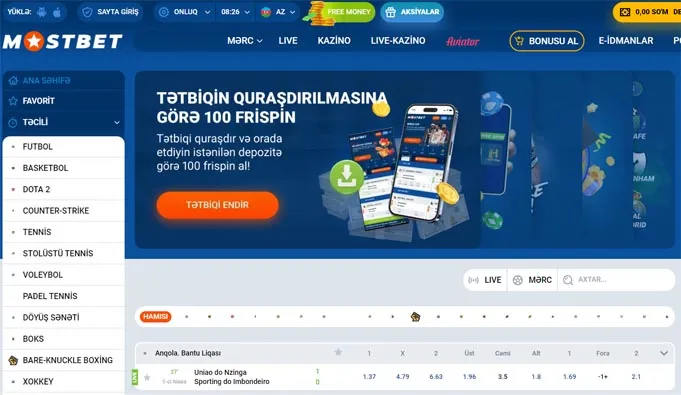 Mostbet rəsmi saytı 2024